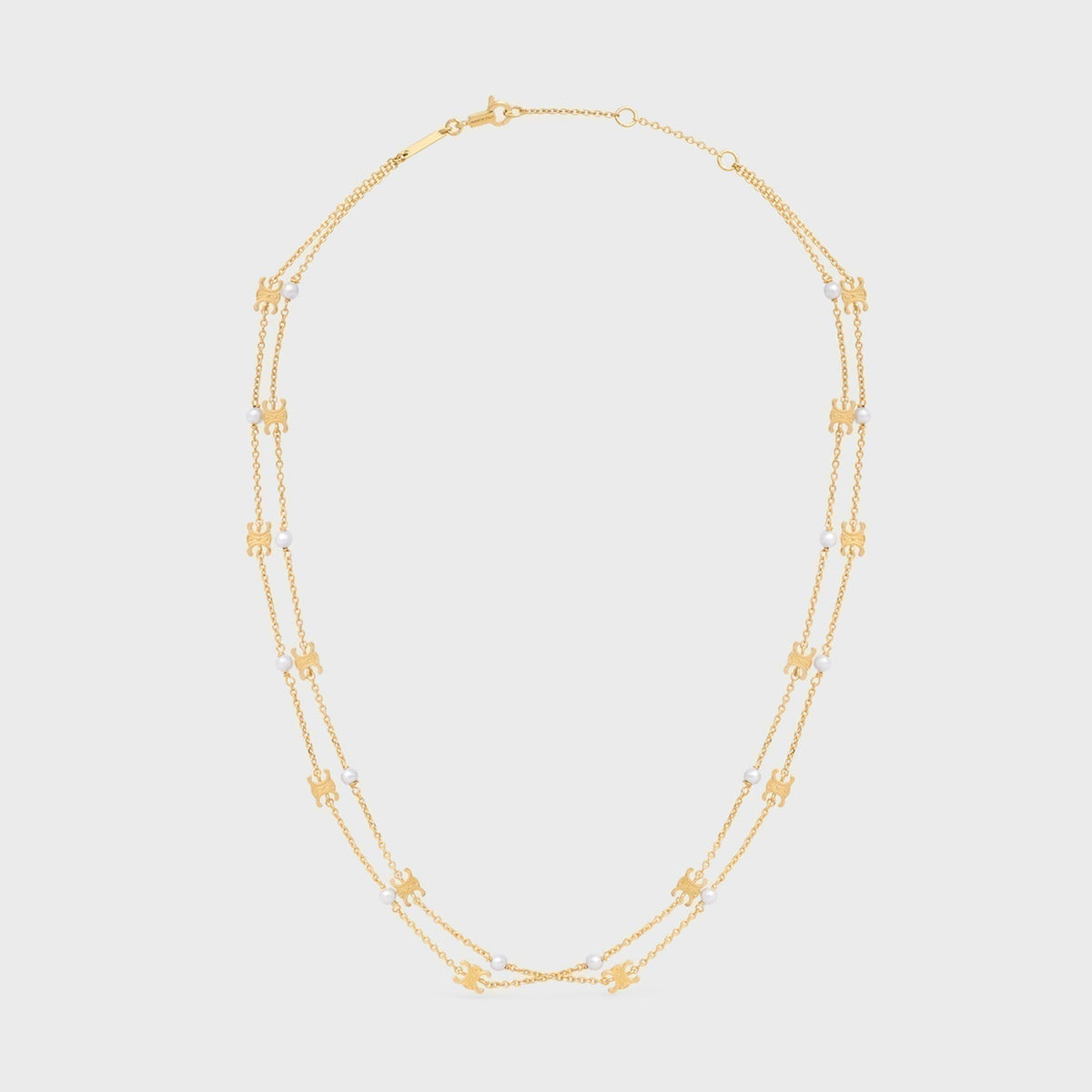 18K Celine Pearl Double Necklace