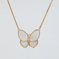 18K Butterfly Pearl Necklace