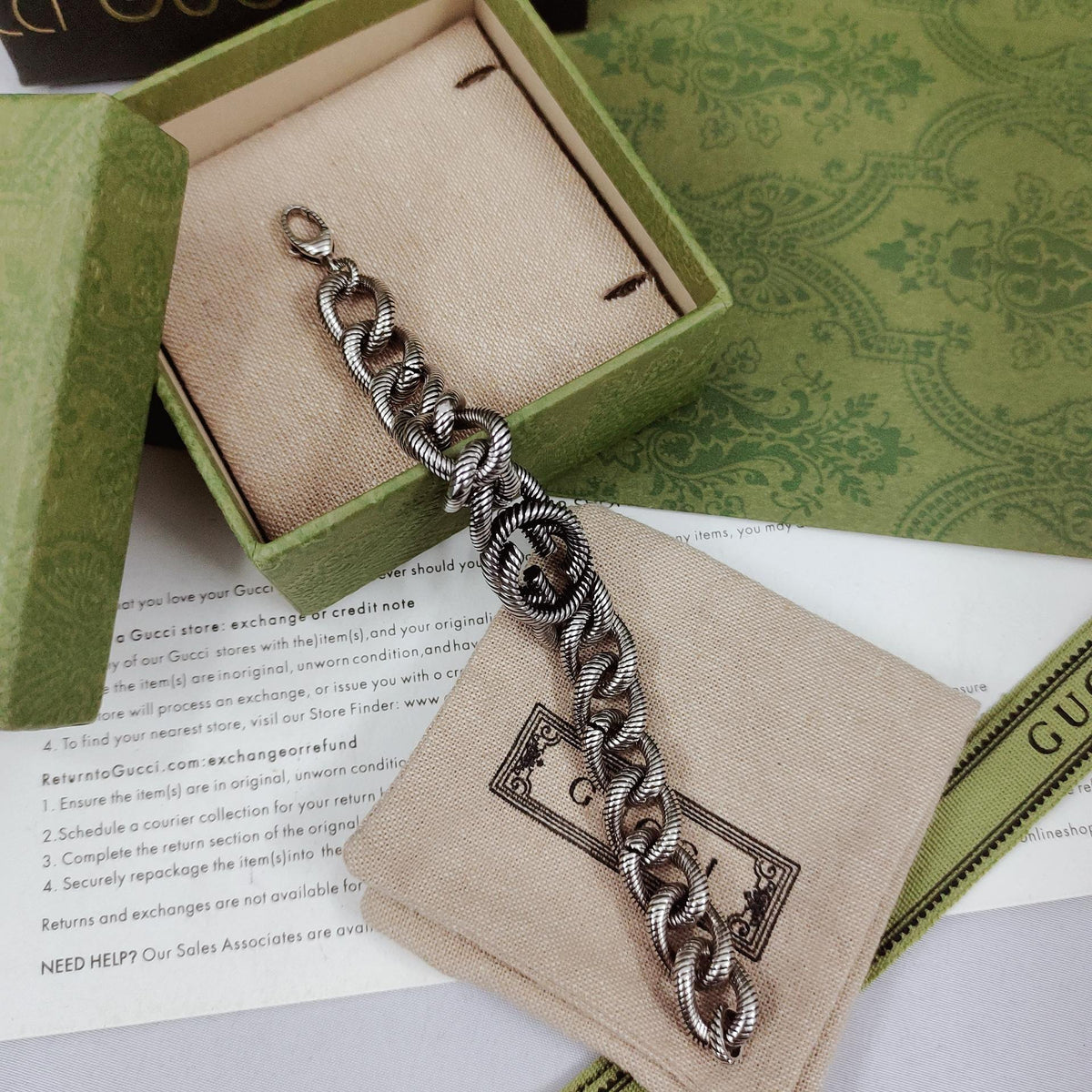 Double Gucci Interlocking Gucci Bracelet